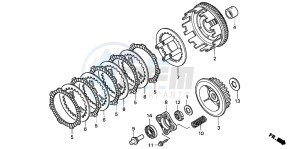 XLR125R drawing CLUTCH