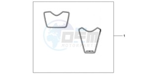 CBR1000RR9 UK - (E / MKH MME REP) drawing RACING STICKERS