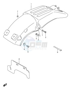 RMX250 (E1) drawing REAR FENDER