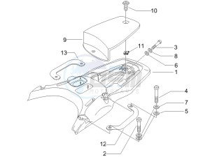 Granturismo 200 L USA drawing Rear luggage rack