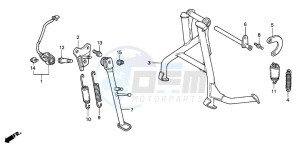 CBR600FR drawing STAND