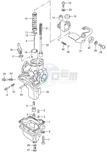 JR50 (P3-P28) drawing CARBURETOR