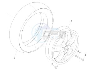 SUPER GTS 125 4T 3V IGET ABS E3 (APAC) drawing Front wheel