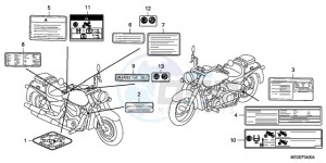 VT750C9 Europe Direct - (ED / MK) drawing CAUTION LABEL