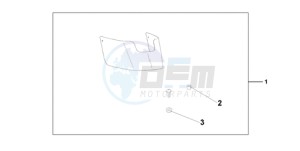 VT750CA9 Korea - (KO / ST) drawing CHROME REAR FENDE