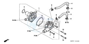 NT700VA Europe Direct - (ED) drawing WATER PUMP