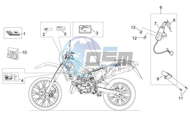 Decal and plate set