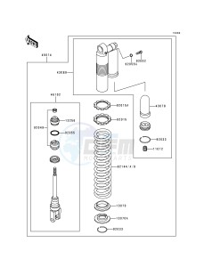 KX 125 K [KX125] (K3) [KX125] drawing SHOCK ABSORBER-- S- -