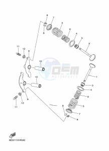 YFM90R (BD3F) drawing VALVE