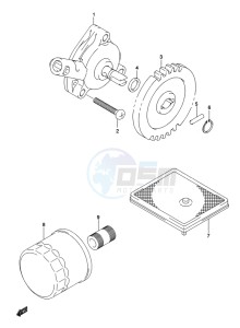 LT-A500X(Z) drawing OIL PUMP