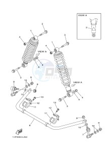 YFM700FWAD YFM7FGPSED GRIZZLY 700 EPS SPECIAL EDITION (1HPV 1HPX) drawing REAR SUSPENSION