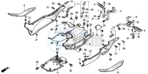 NSS250A JAZZ drawing FLOOR PANEL/CENTER COVER