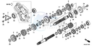 CBF1000FC CBF1000F E drawing TRANSMISSION