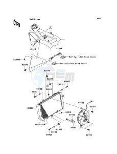 Z750_ABS ZR750M7F GB XX (EU ME A(FRICA) drawing Radiator