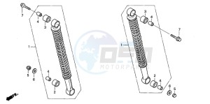 ANF125T drawing REAR CUSHION