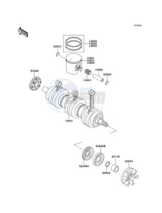 JET SKI 900 STX JT900E6F FR drawing Crankshaft/Piston(s)