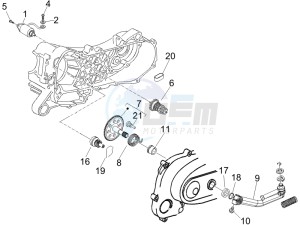 LX 125 4T E3 UK drawing Starter - Electric starter