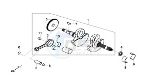 MAXSYM 600I drawing CRANKSHAFT / PISTON / PISTON RING