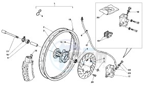 Pegaso 50 GT and LS drawing Front wheel