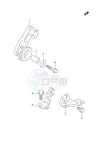 DF 25 V-Twin drawing Throttle Control Non-Remote Control