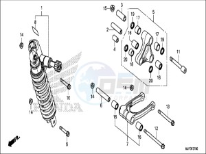 CRF1000DH 2ED - (2ED) drawing REAR CUSHION