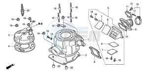 CR85R drawing CYLINDER HEAD