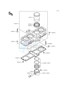 ZL 600 B [ELIMINATOR 600] (B2-B3) [ELIMINATOR 600] drawing CYLINDER_PISTON-- S- -