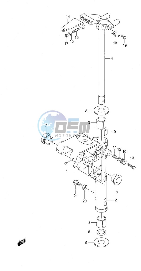 Swivel Bracket Remote Control w/Power Tilt