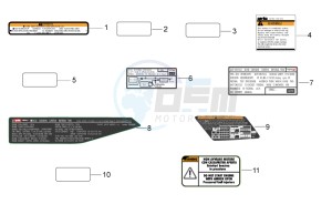 RSV 4 1000 4V drawing Plate set and decal