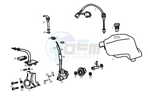 SENDA SM DRD RACING LTD - 50 cc drawing OIL PUMP