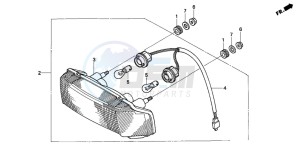 CBR600F drawing TAILLIGHT