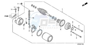 CBF1000AA Europe Direct - (ED / ABS) drawing STARTING MOTOR