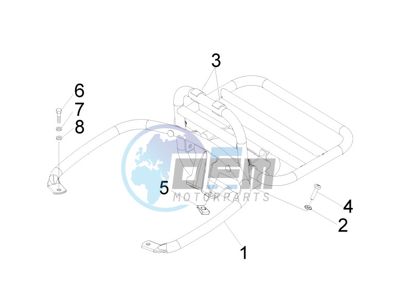 Rear luggage rack