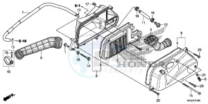 FES125C drawing AIR CLEANER