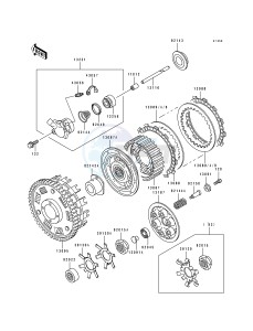 ZX 750 M [NINJA ZX-7R] (M1-M2) [NINJA ZX-7R] drawing CLUTCH