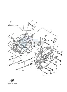 TT-R110E (B51P) drawing CRANKCASE