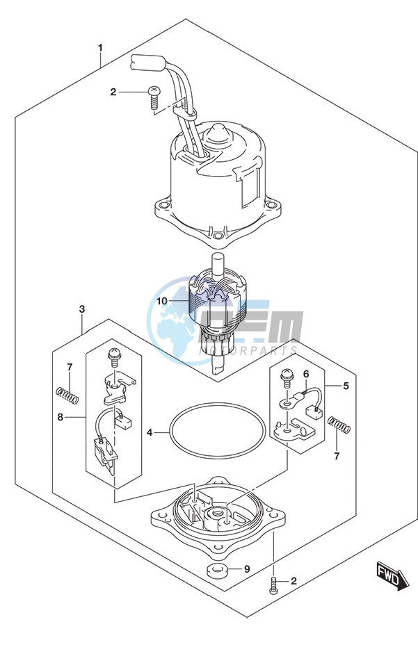 PTT Motor SS Model w/Transom (L)