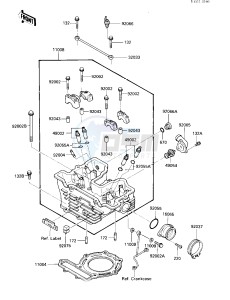 KL 250 D [KLR250] (D4-D6) [KLR250] drawing CYLINDER HEAD