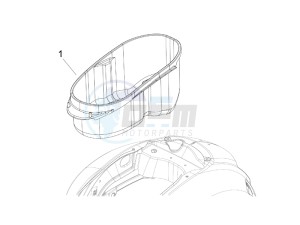 Granturismo 200 L UK drawing Helmet housing - Undersaddle