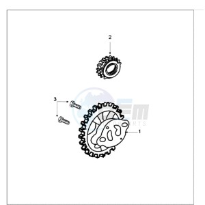 TWEET 50 X drawing OIL PUMP