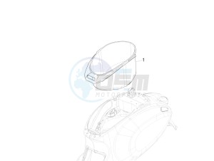 Primavera 50 4T-4V (EMEA) drawing Helmet huosing - Undersaddle