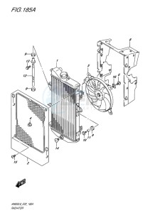 AN650Z ABS BURGMAN EXECUTIVE EU-UK drawing RADIATOR