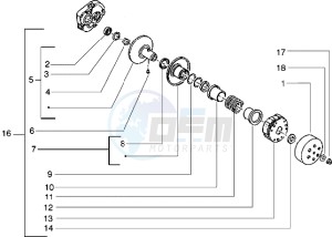 Diesis 50 drawing Driven pulley