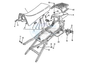 ELEFANT 750 drawing REAR FRAME