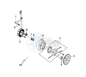 GTS 125I drawing IGNITION / STARTER CLUTCH