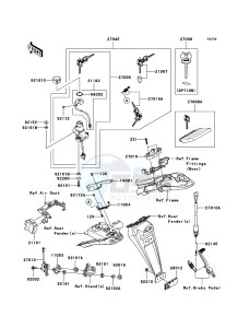 NINJA_ZX-6R ZX600P7F FR GB XX (EU ME A(FRICA) drawing Ignition Switch