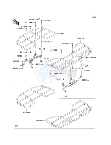 KVF 750 A [BRUTE FORCE 750 4X4] (A1) A1 drawing CARRIER-- S- -