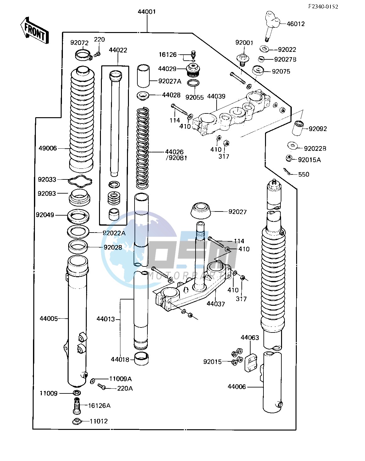 FRONT FORK -- 83 A1- -