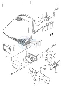 GSX750F (E2) drawing REAR COMBINATION LAMP