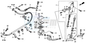 XL700VA9 Europe Direct - (ED / ABS) drawing RR. BRAKE MASTER CYLINDER (ABS)